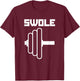 Swole Mates Cute Workout Couples Valentines Day Gym Fitness T-Shirt - T-Shirt | Maroon