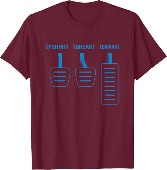Save The Manual Funny Car Racing Transmission Diagram Retro T-Shirt - T-Shirt | Maroon