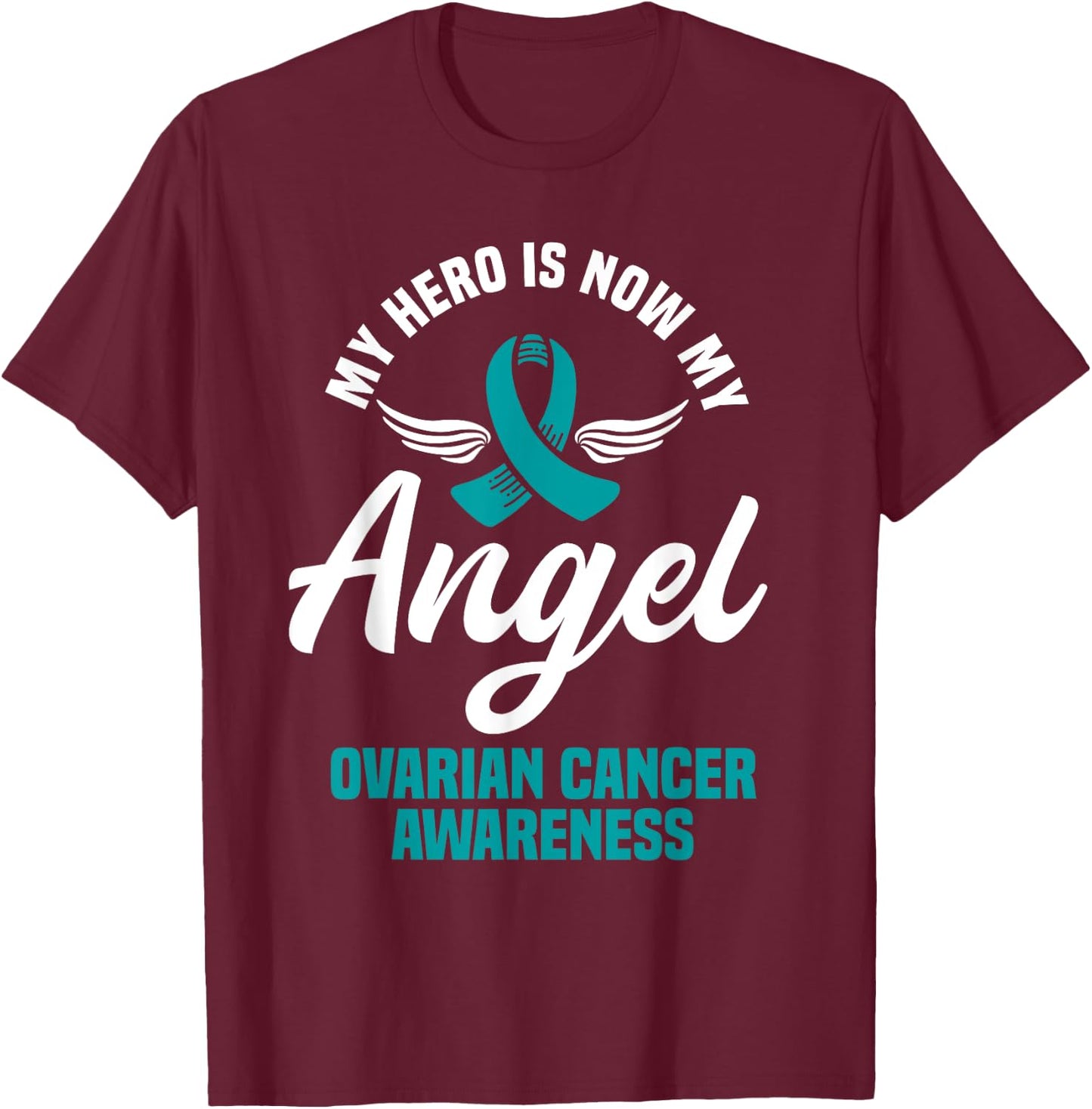 Ovarian Cancer Awareness Mother's Day T-Shirt - T-Shirt | Maroon