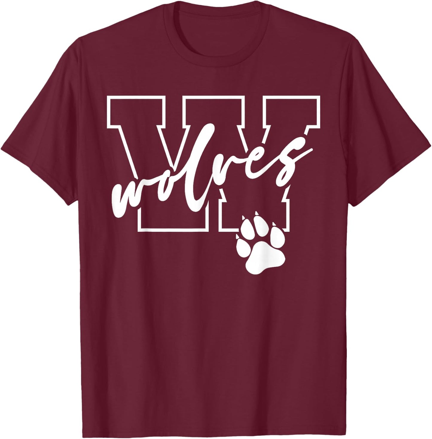 Wolves T-Shirt - T-Shirt | Maroon