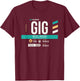 Vintage Rio GIG Airport Code Retro Travel Day Brazil T-Shirt - T-Shirt | Maroon