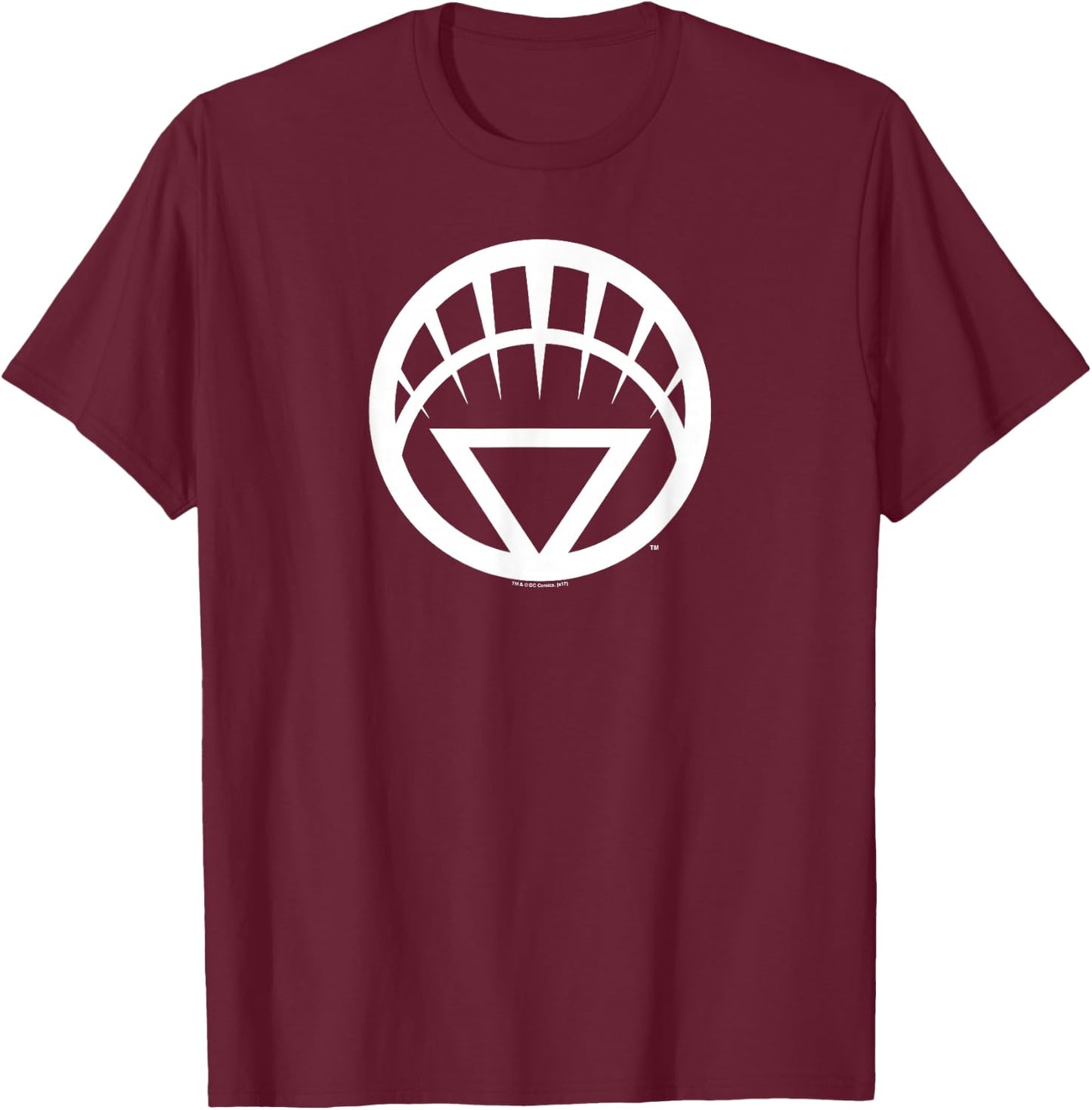 Green Lantern White Emblem T-Shirt - T-Shirt | Maroon