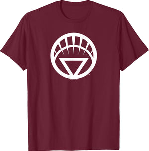 Green Lantern White Emblem T-Shirt - T-Shirt | Maroon
