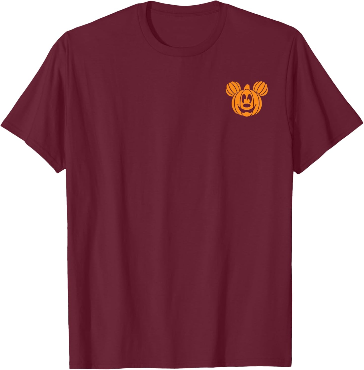 Disney - Halloween Mickey Pumpkin Head T-Shirt - T-Shirt | Maroon