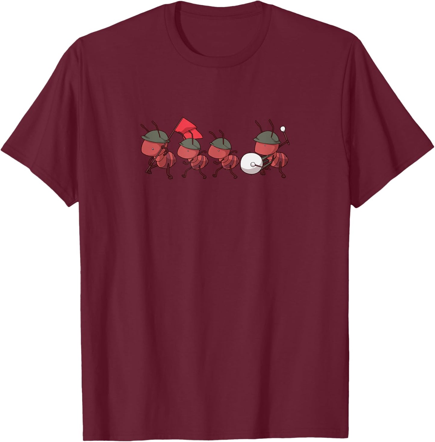 Matching Ants Gift - Funny Ants Go Marching T-Shirt - T-Shirt | Maroon