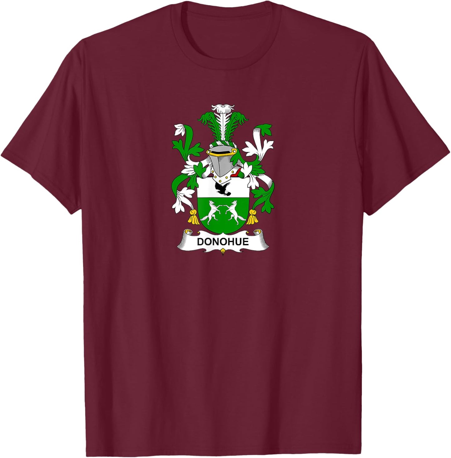 Donohue Coat of Arms - Family Crest T-Shirt - T-Shirt | Maroon