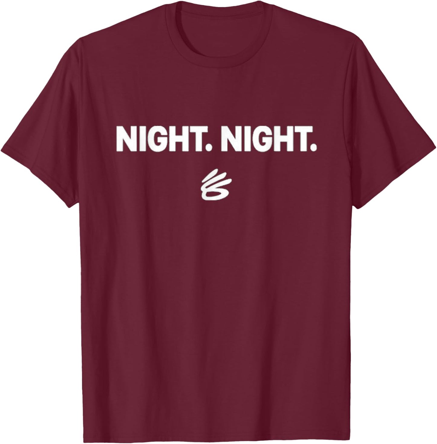 Night Night Basketball T-Shirt - T-Shirt | Maroon