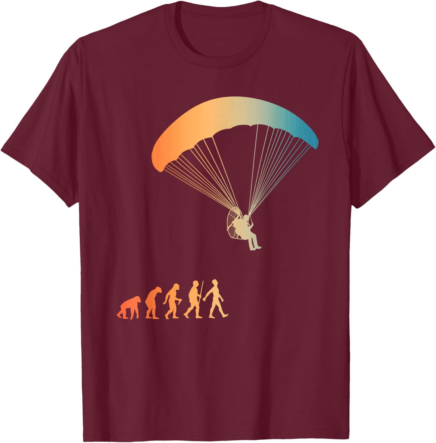 Paramotor Art Women Paramotoring PPG Paramotor Lover T-Shirt - T-Shirt | Maroon