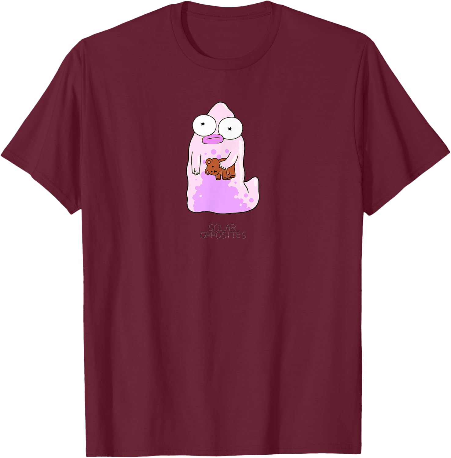 Solar Opposites The Pupa Turns Purple Midnight Blue T-Shirt - T-Shirt | Maroon
