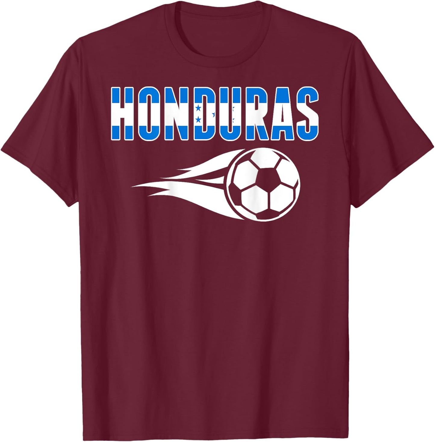 Proud Honduras Soccer Fans Jersey - Honduran Football Lovers T-Shirt - T-Shirt | Maroon