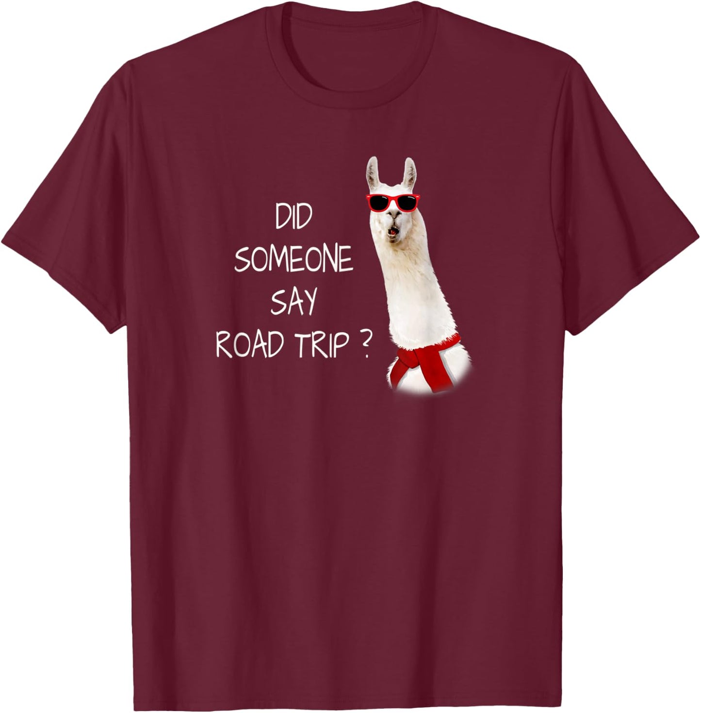 DID SOMEONE SAY ROAD TRIP? Funny Mini Vacation T-Shirt - T-Shirt | Maroon