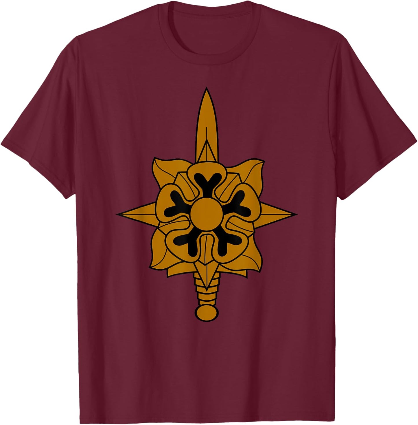 Army Military Intelligence branch insignia T-Shirt - T-Shirt | Maroon