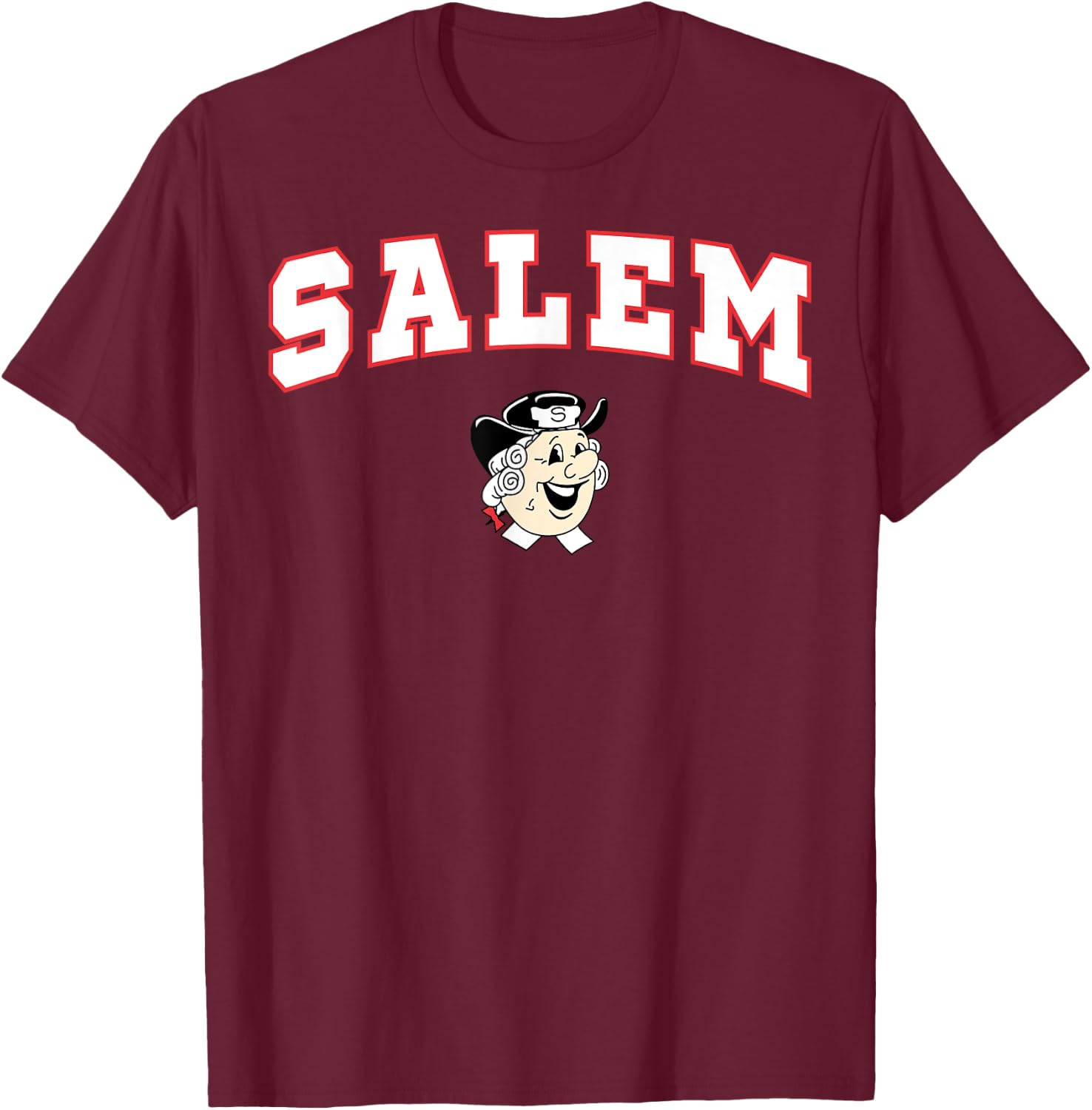Salem High School Quakers C2 T-Shirt - T-Shirt | Maroon