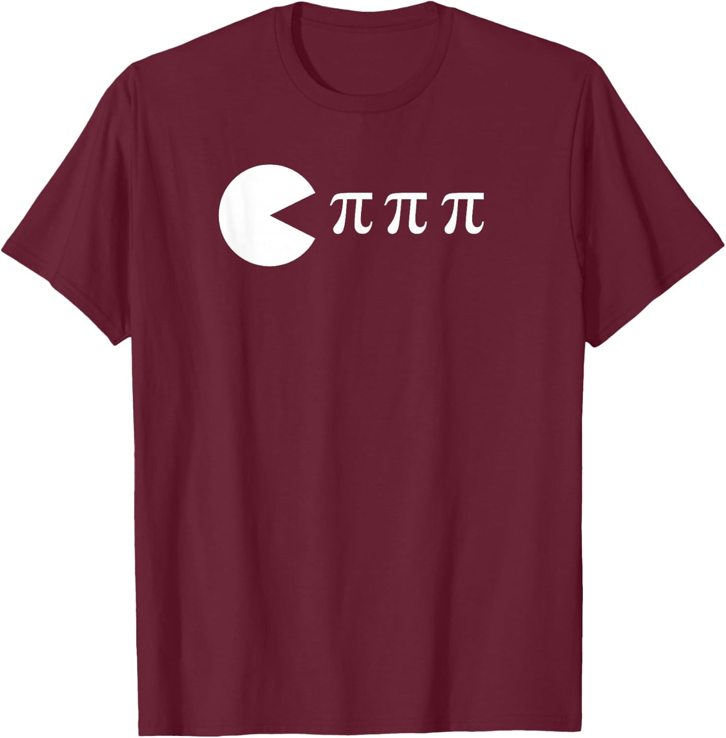 Funny Pi Day Math Science Ate Pi Symbol T-Shirt - T-Shirt | Maroon