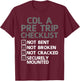 Cool CDL Trucker Art Women Trucking CDL Truck Driver T-Shirt - T-Shirt | Maroon