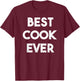 Distressed Best cook Ever T-Shirt - T-Shirt | Maroon