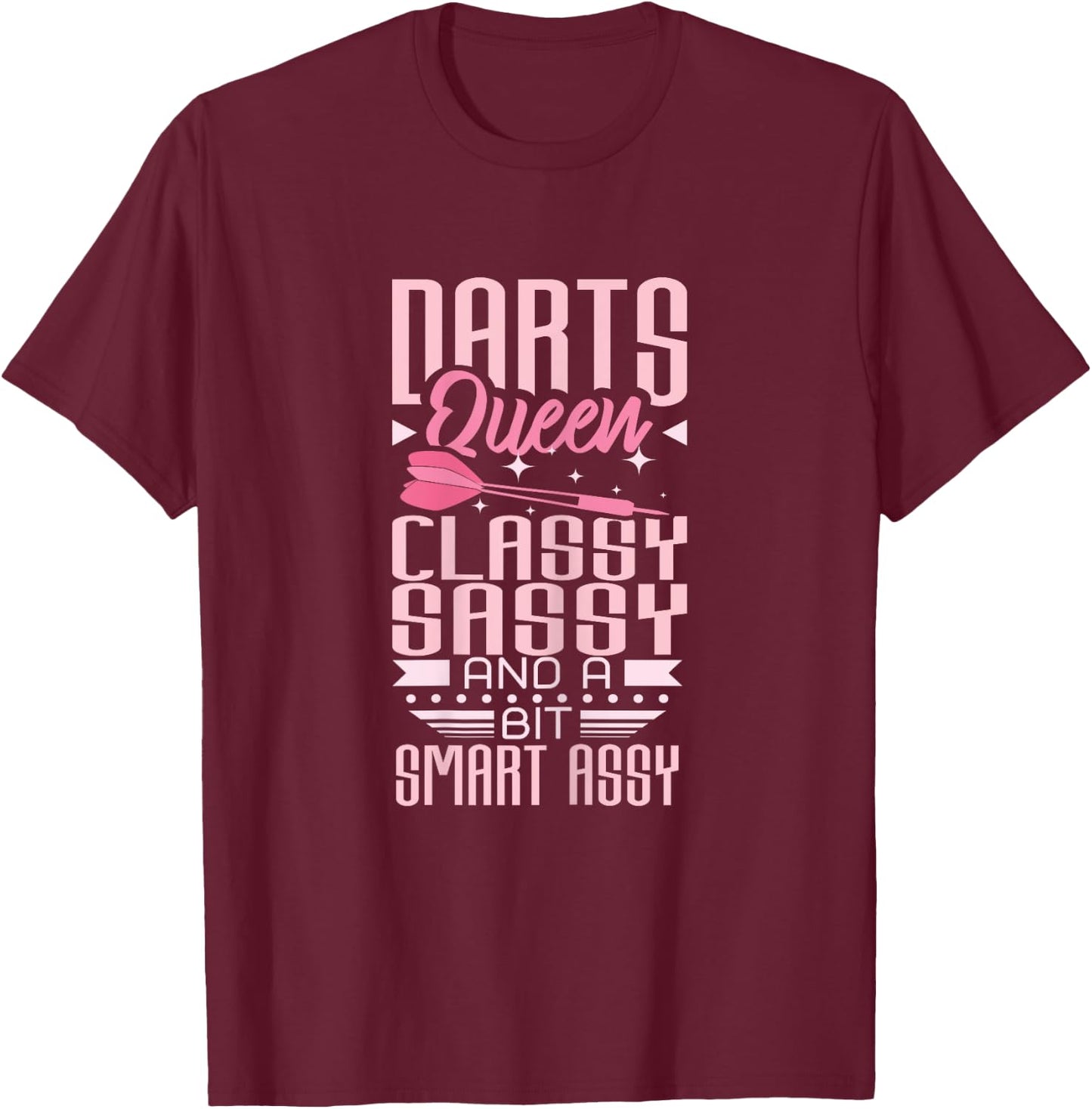 Dart player Darts Queen T-Shirt - T-Shirt | Maroon