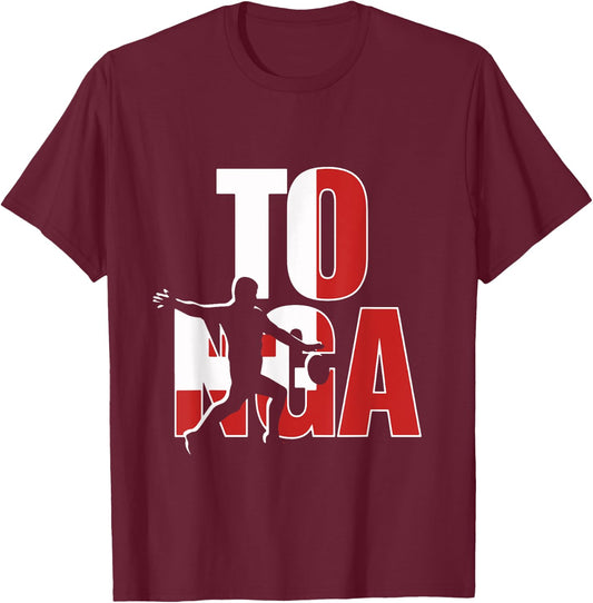 Tonga Rugby Union Jersey 2019 Fans Kit for Tongan Supporters T-Shirt - T-Shirt | Maroon