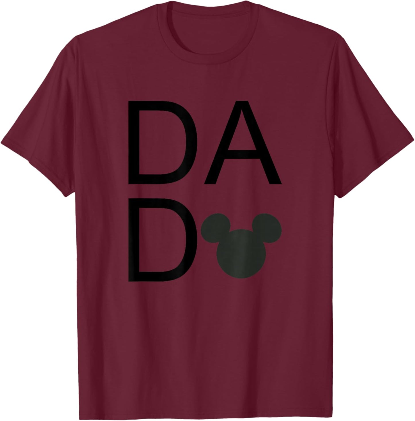 Disney Mickey and Friends Father's Day DADA Mickey Logo T-Shirt - T-Shirt | Maroon
