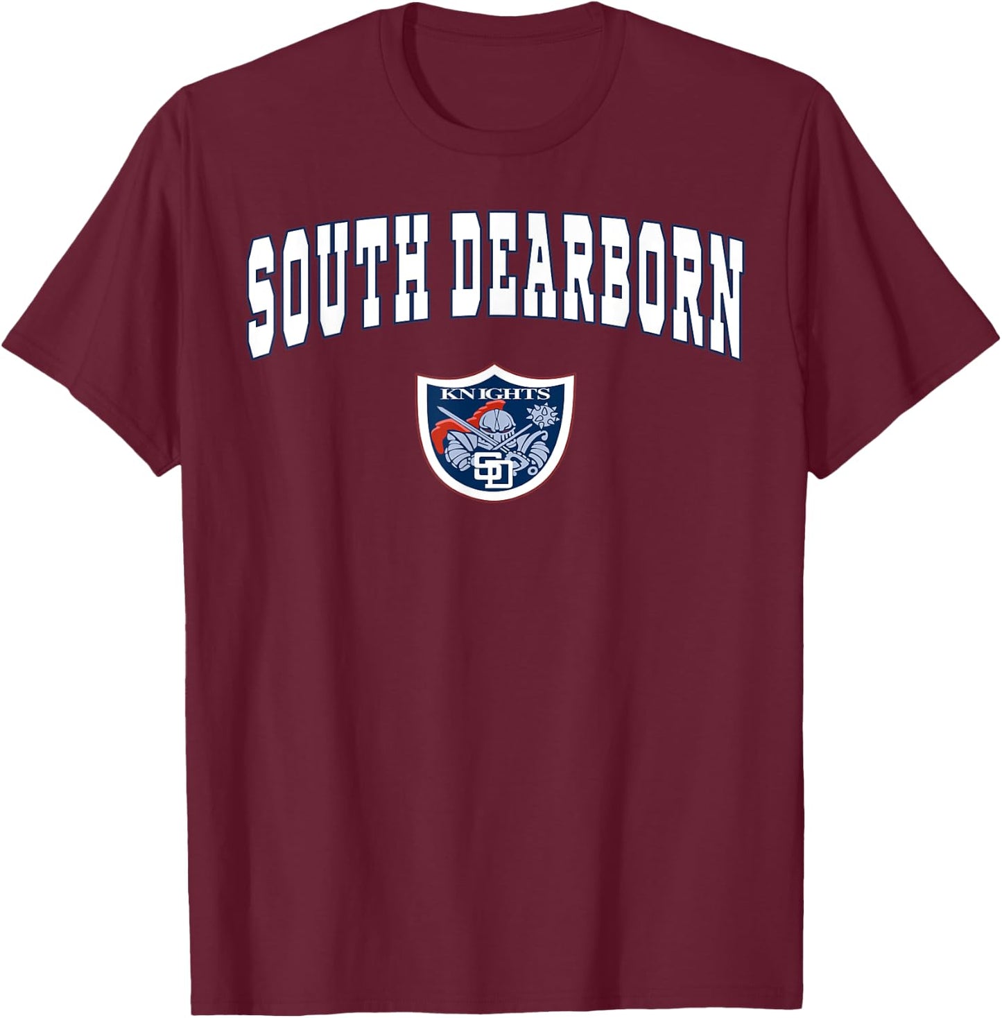 South Dearborn High School Knights C2 T-Shirt - T-Shirt | Maroon