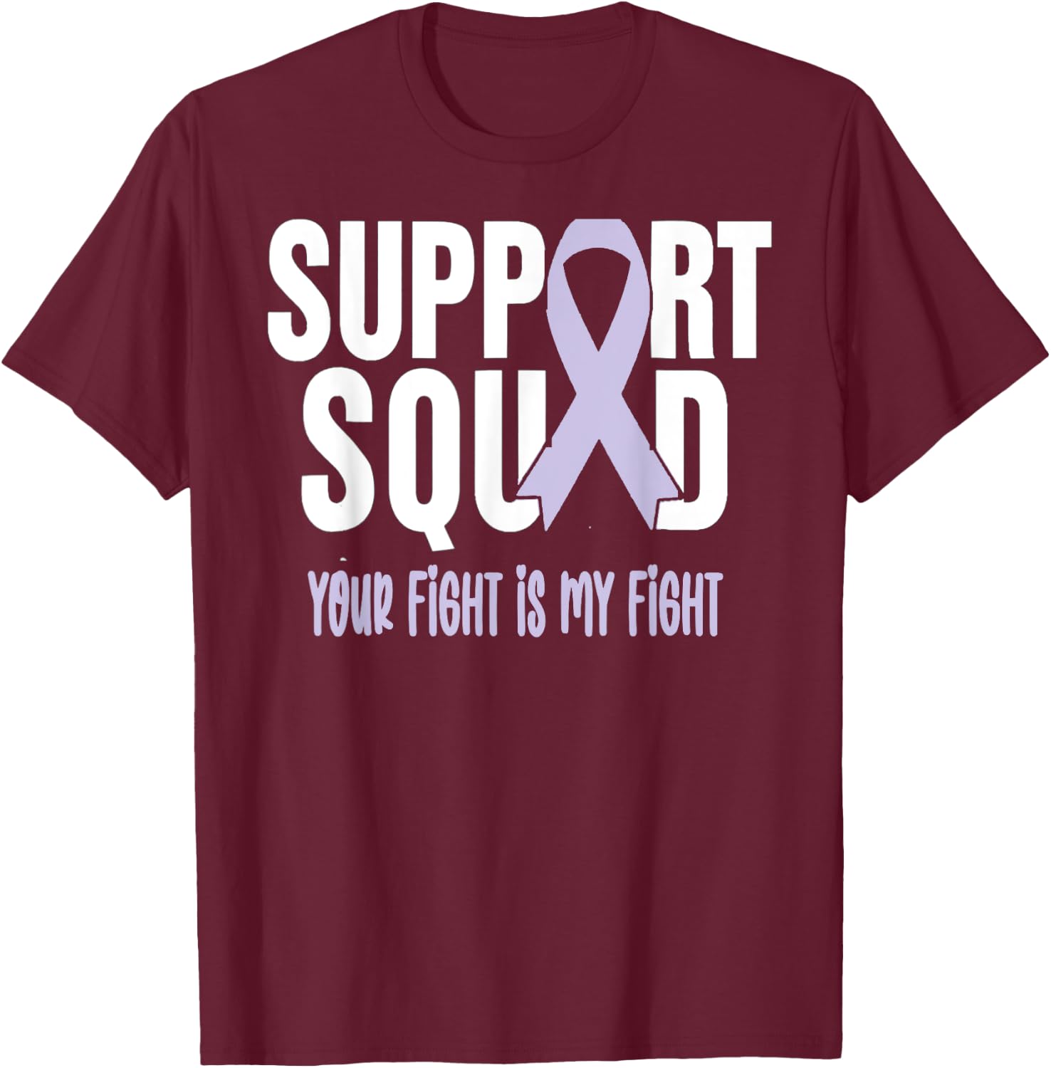 Esophageal Cancer Support Squad Esophageal Cancer Awareness T-Shirt - T-Shirt | Maroon