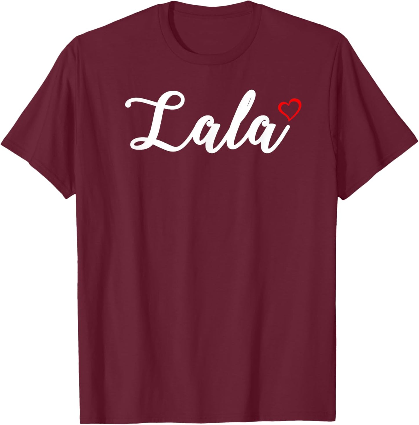 Cute Lala Lover Gift Grandma Christmas Gifts T-Shirt - T-Shirt | Maroon