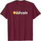 Bitcoin - BTC T-Shirt - T-Shirt | Maroon