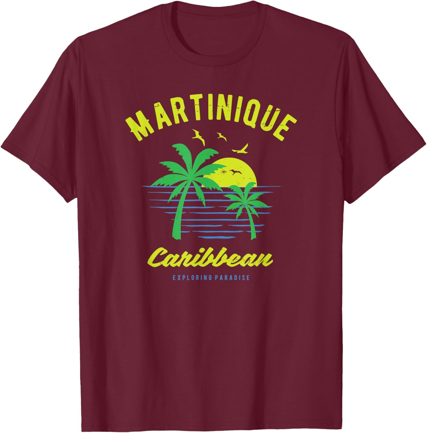 Caribbean Martinique T-Shirt - T-Shirt | Maroon