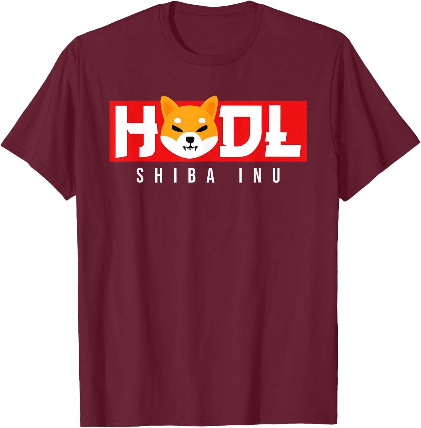 Hodl Shiba Inu Shib Token Shib Army Meme Coin Crypto Hodler T-Shirt - T-Shirt | Maroon