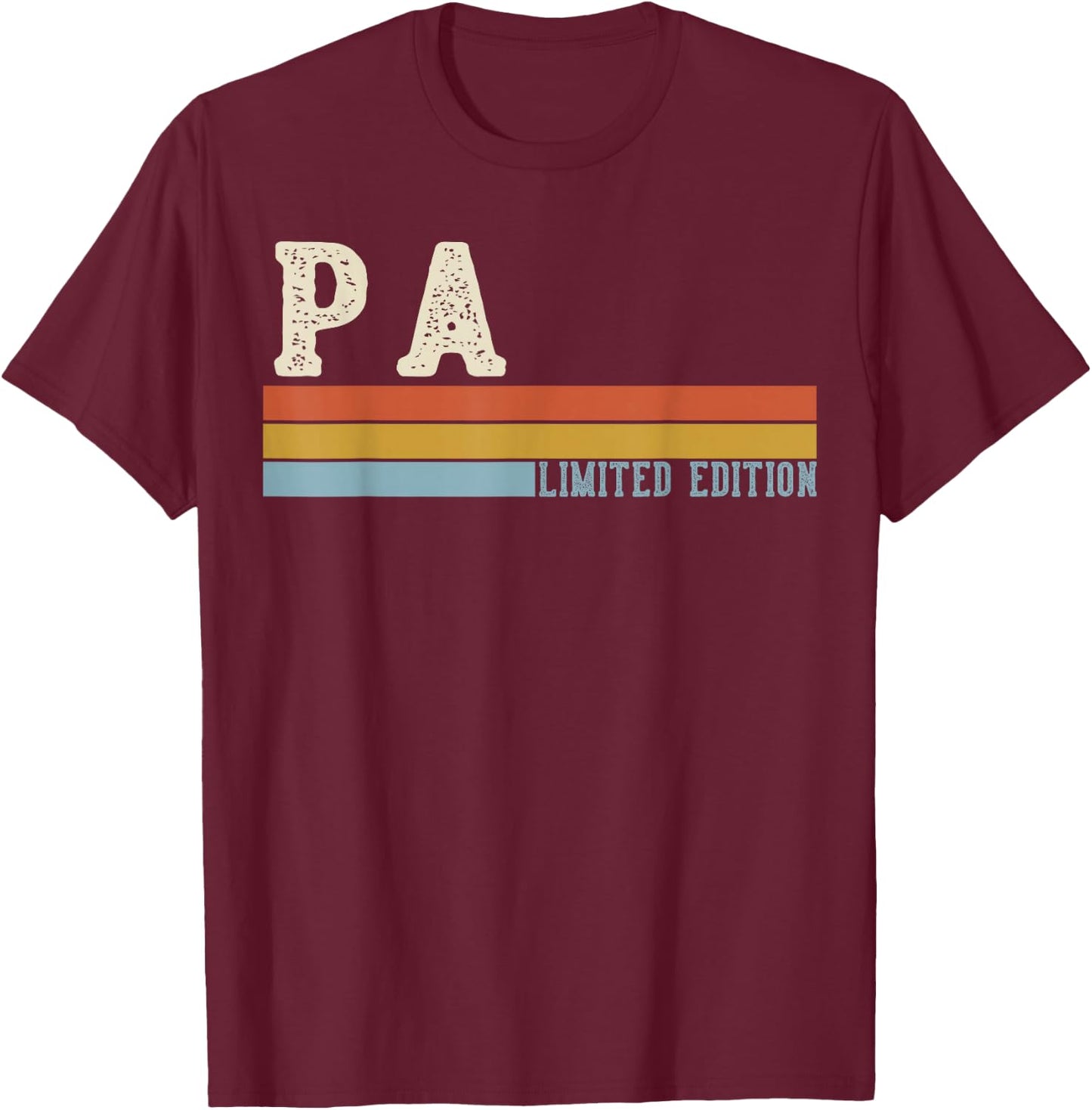 PA Vintage Grandpa Fathers Day Retro T-Shirt - T-Shirt | Maroon