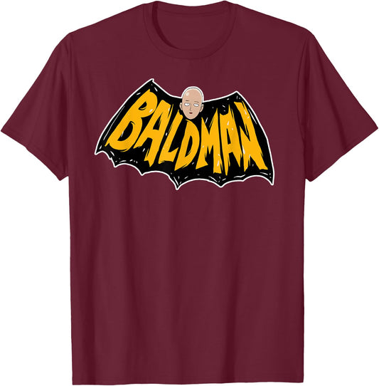 Baldman Funny Bald Shirt , Bald Head Gift, Bald Guy T-Shirt - T-Shirt | Maroon
