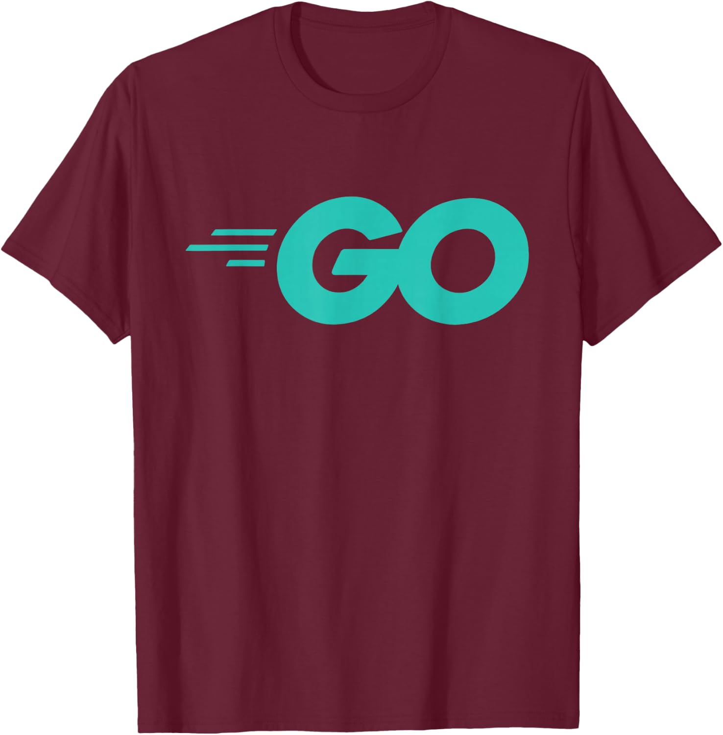 Go Programming Language Design With Go Logo Go Developers T-Shirt - T-Shirt | Maroon