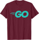 Go Programming Language Design With Go Logo Go Developers T-Shirt - T-Shirt | Maroon