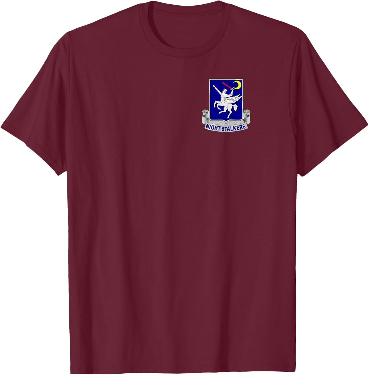 160th SOAR - USASOAC - Nightstalkers DUI T-Shirt - T-Shirt | Maroon