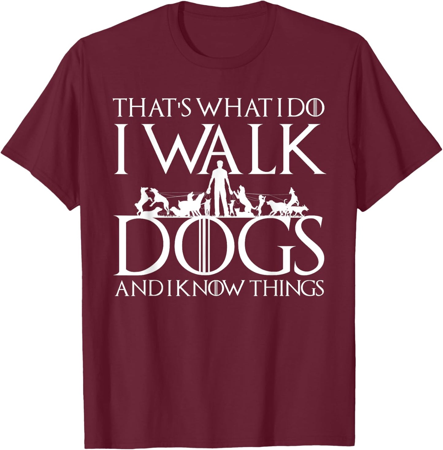 Funny Dog Lovers Dog Sitter Gift T-Shirt - T-Shirt | Maroon