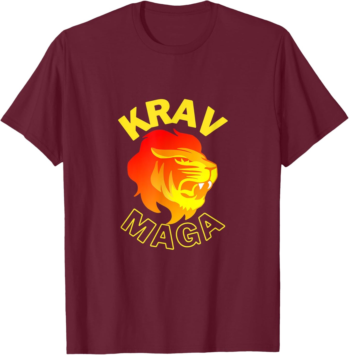 KRAV MAGA - Lion T-Shirt - T-Shirt | Maroon