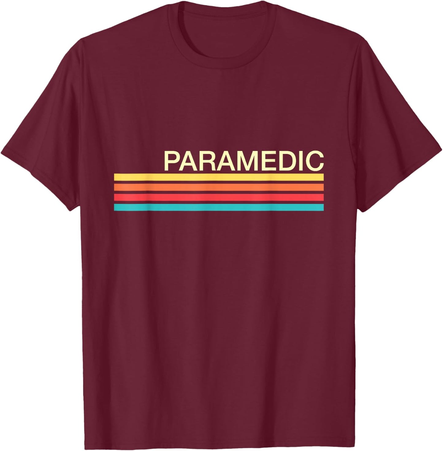 Paramedic - Colorful T-Shirt - T-Shirt | Maroon