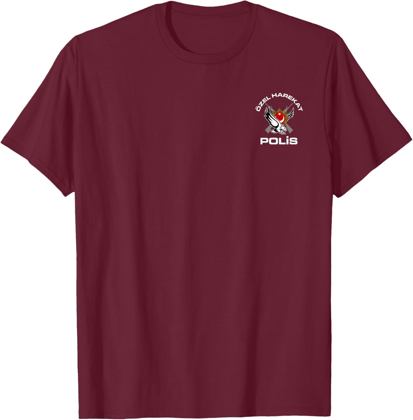 Turkish Police Special Force Ozel Harekat T-Shirt - T-Shirt | Maroon