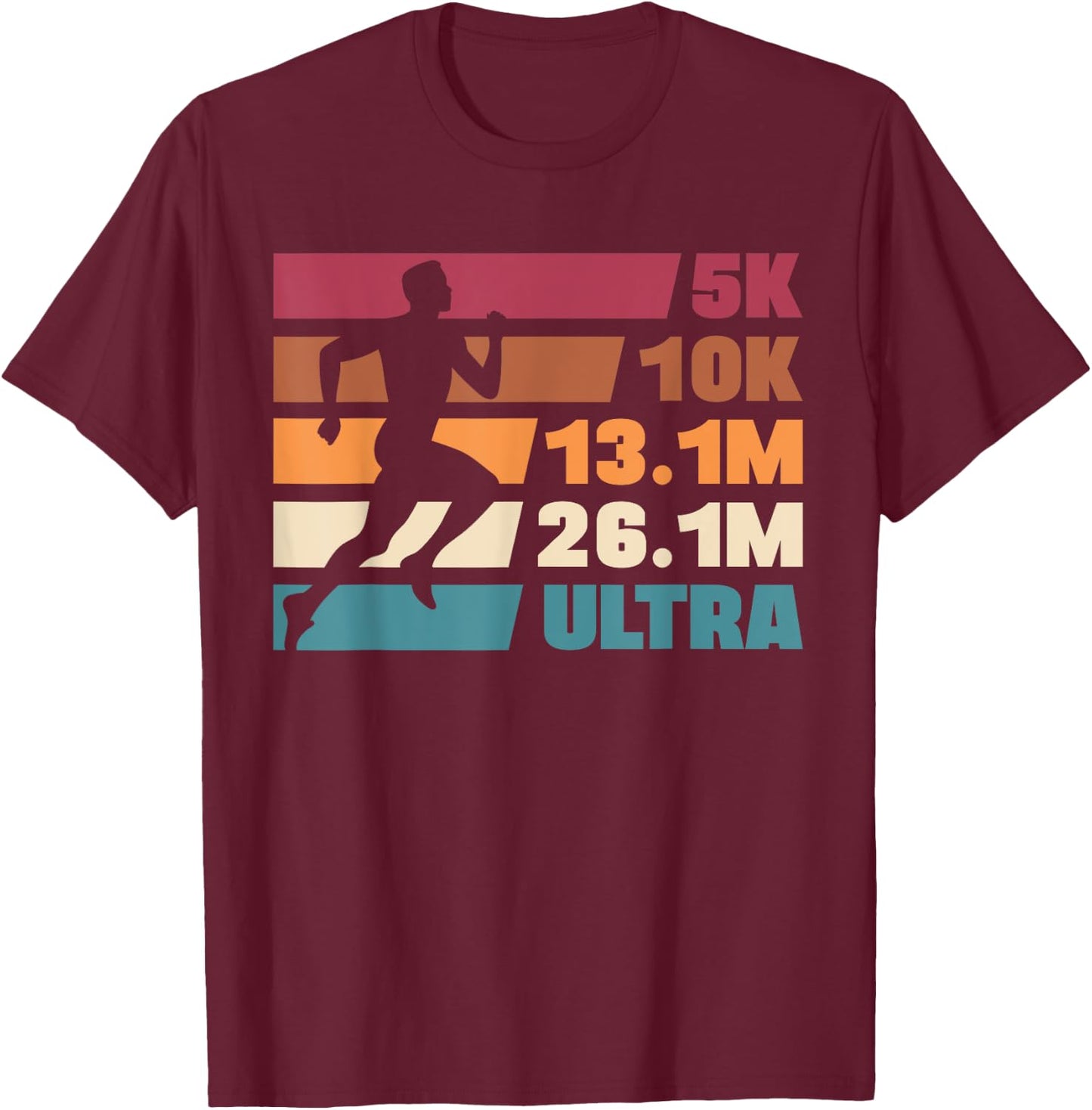 Ultramarathon Marathoner Running Distances T-Shirt - T-Shirt | Maroon