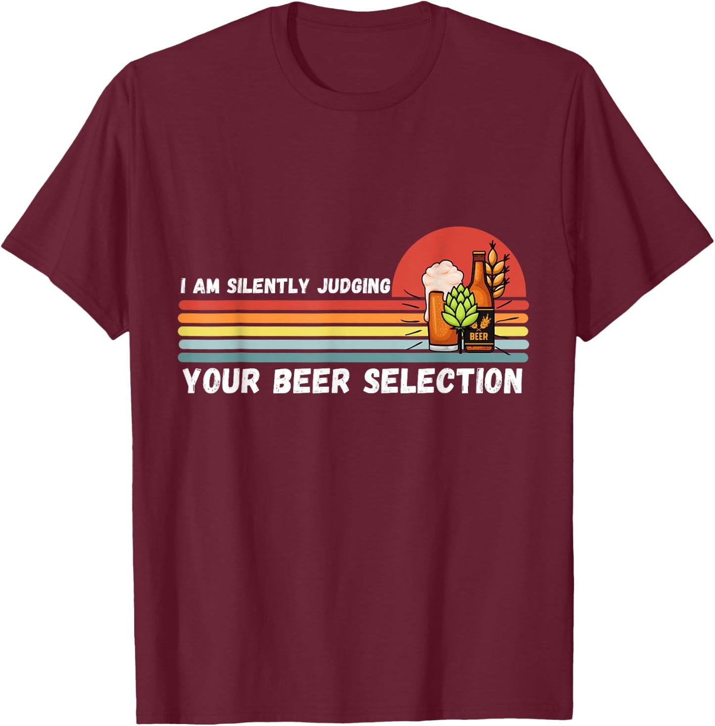 Judging on Beer Craft Beer Shirts Women Vintage T-Shirt - T-Shirt | Maroon