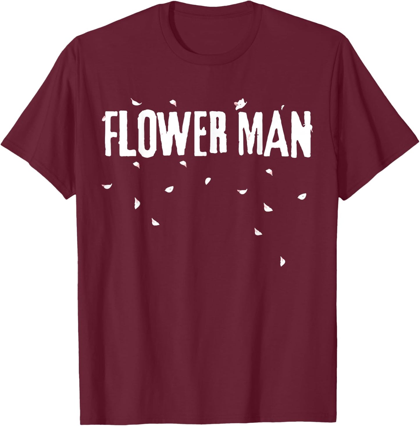 Wedding Party BEST FLOWER MAN T-Shirt - T-Shirt | Maroon