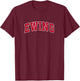 Ewing New Jersey NJ Vintage Sports Design Red Design T-Shirt - T-Shirt | Maroon