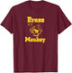 Monkey Playing Musical Instrument Brass Monkey Hip Hop Tops T-Shirt - T-Shirt | Maroon