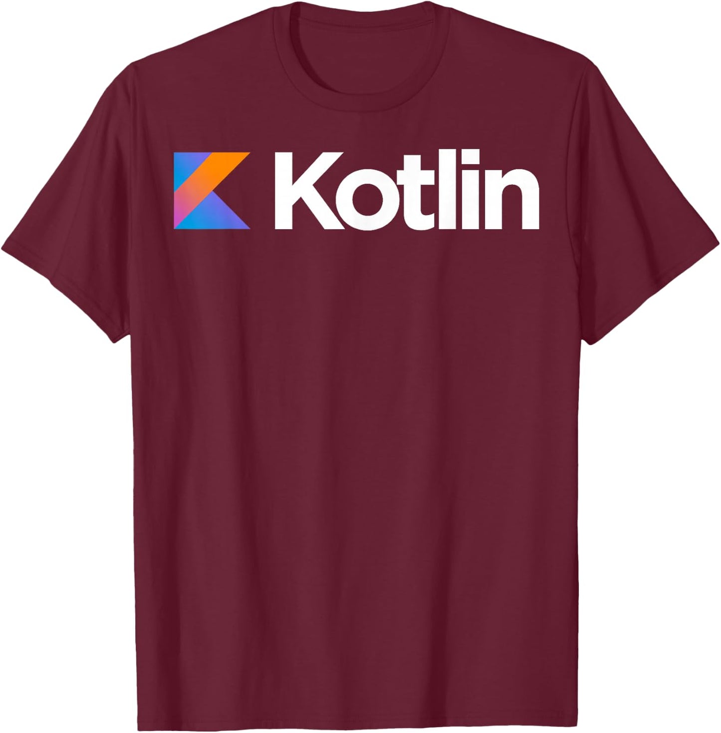 Nerdy Kotlin Computer Programmer Program Math Teacher Geek T-Shirt - T-Shirt | Maroon