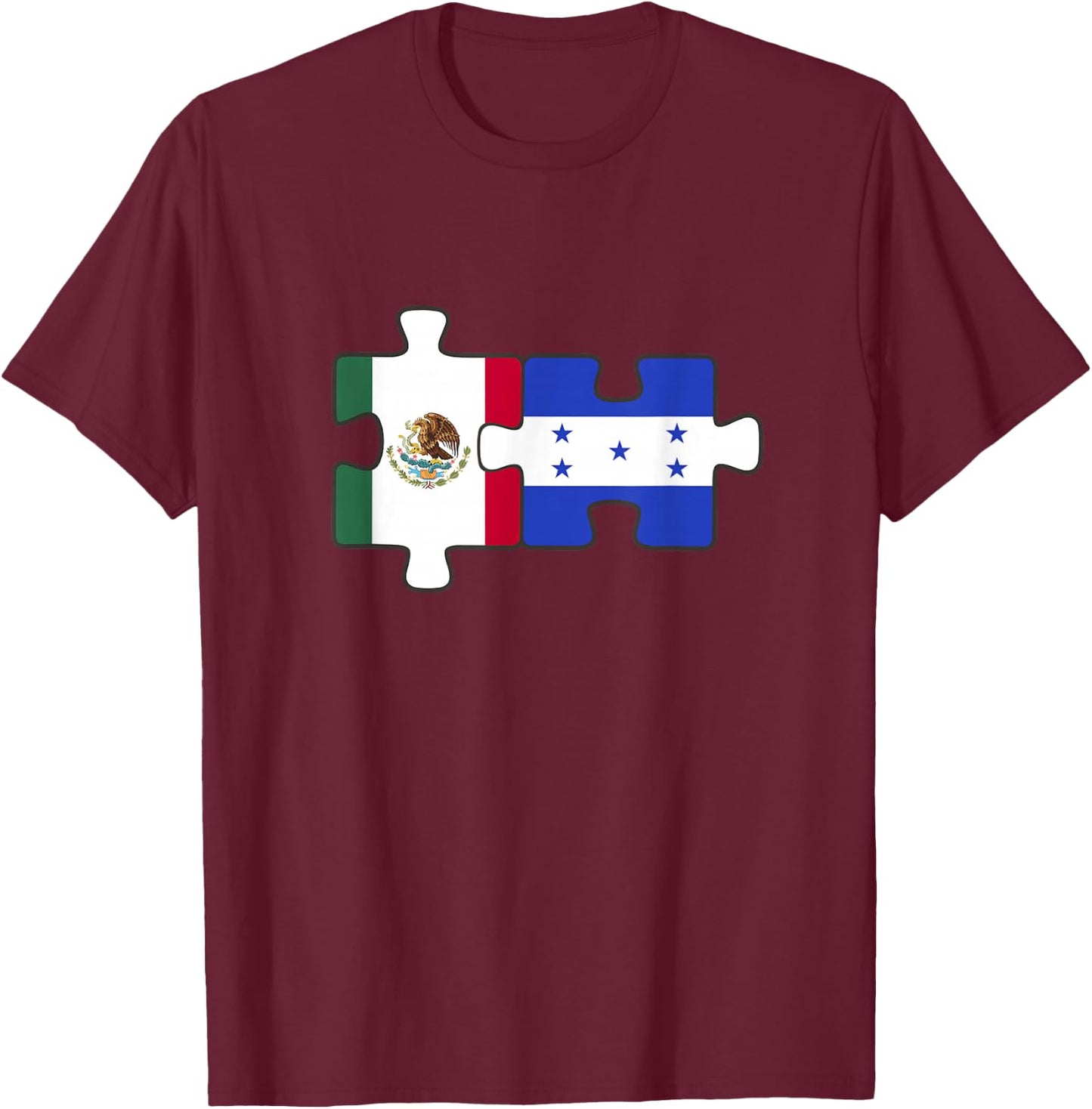 Mexican and Honduras roots T-Shirt - T-Shirt | Maroon