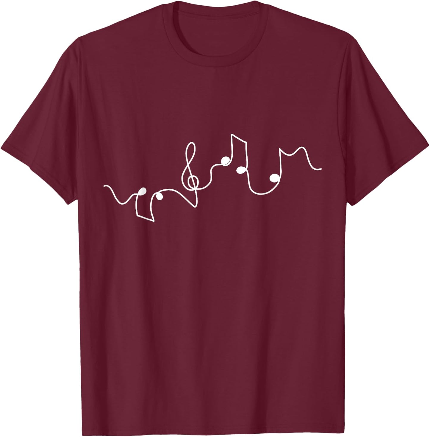 MUSIC KEYS | Musician Notes Pianist | Music Notes Melody T-Shirt - T-Shirt | Maroon