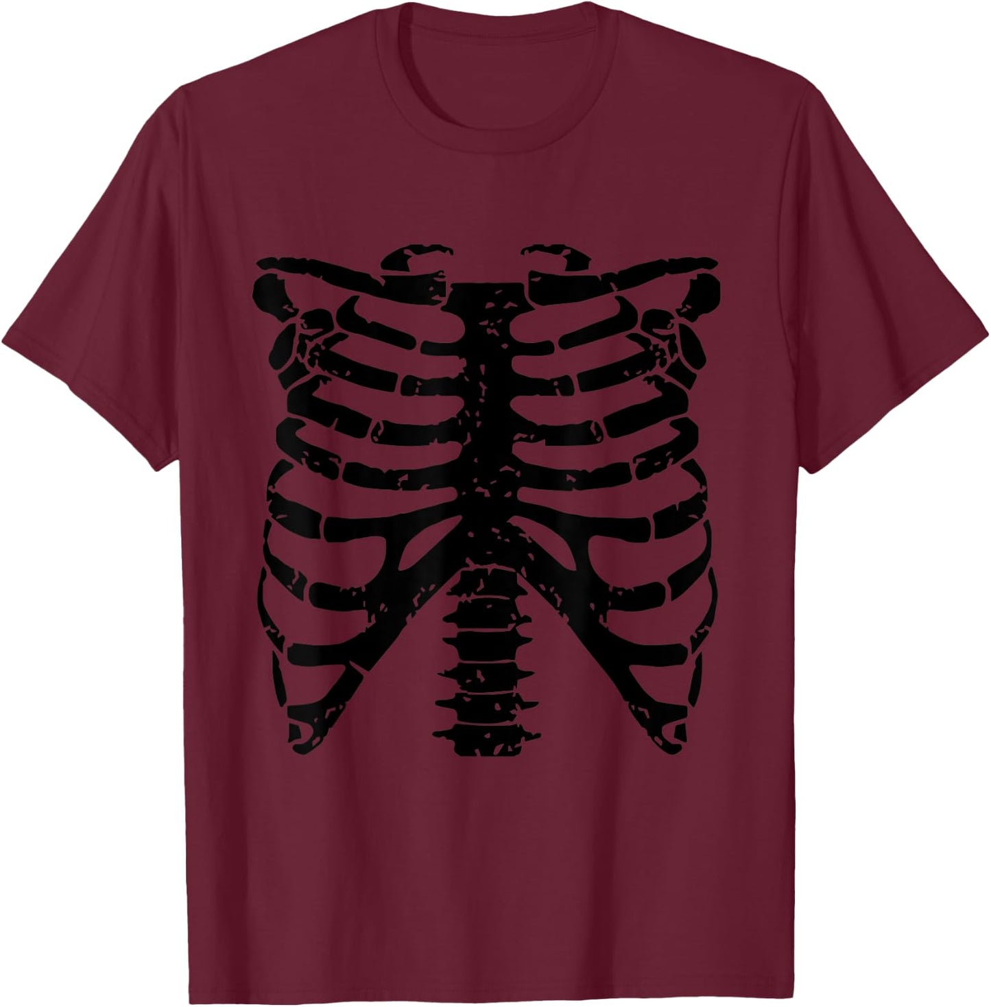 Torso rib cage skeleton Skeleton Funny Halloween Costume T-Shirt - T-Shirt | Maroon