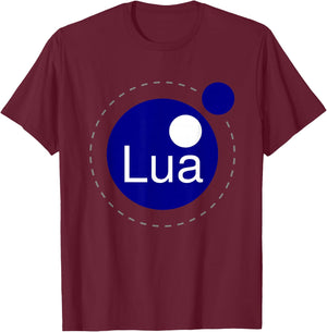 Lua Logo Lua Programming Design for Lua Programmers T-Shirt - T-Shirt | Maroon