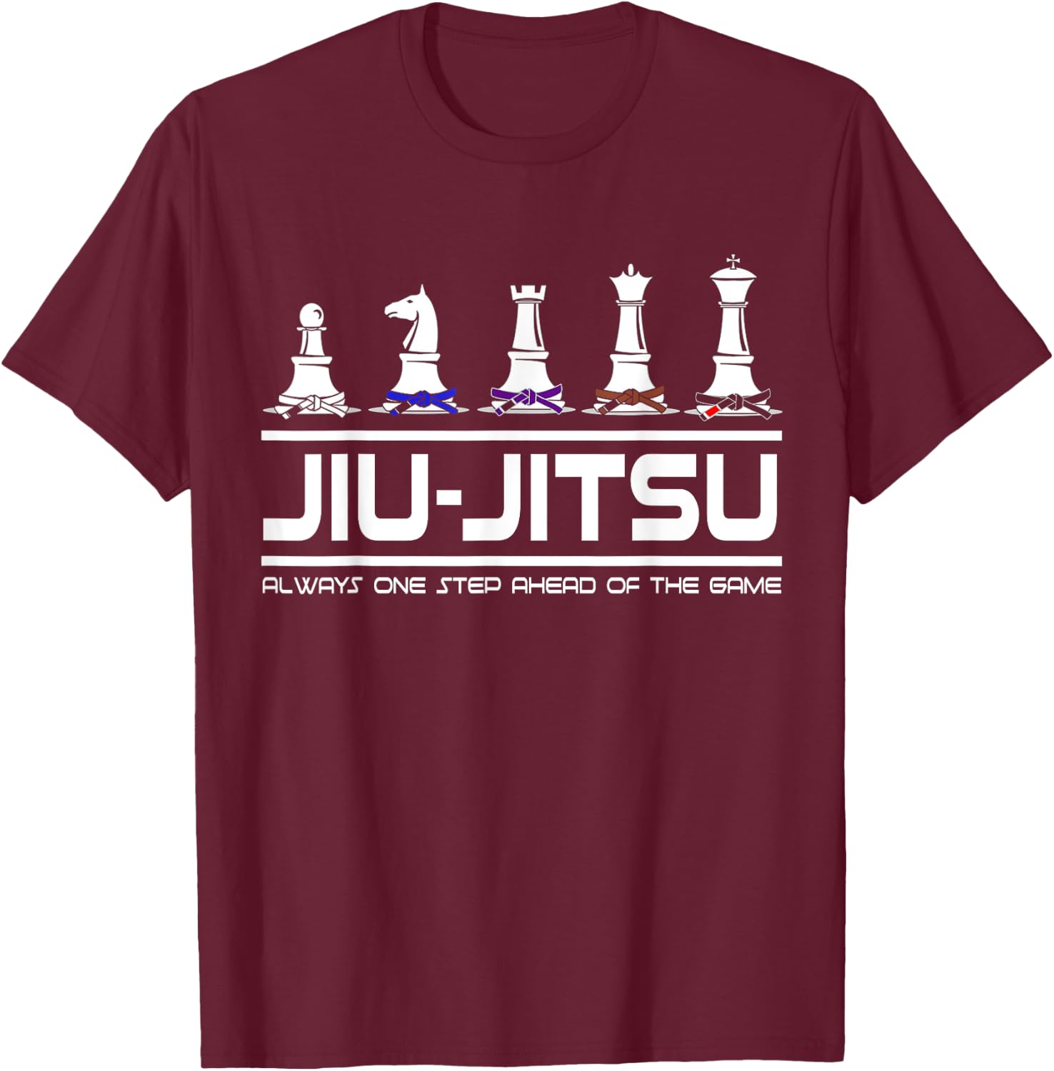 Jiu Jitsu Training , Brazilian Jiu Jitsu Shirt, BJJ T-Shirt - T-Shirt | Maroon