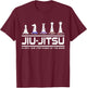 Jiu Jitsu Training , Brazilian Jiu Jitsu Shirt, BJJ T-Shirt - T-Shirt | Maroon